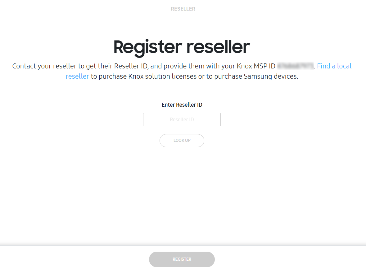 Register reseller